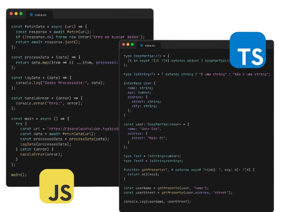 Desenvolvimento com JavaScript e TypeScript